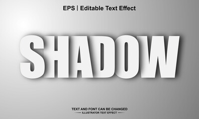 Shadow editable text effect