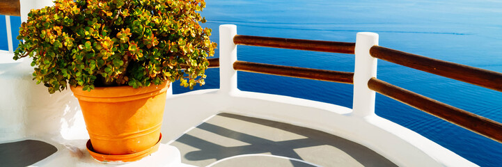 beautiful details of Santorini island, Greece