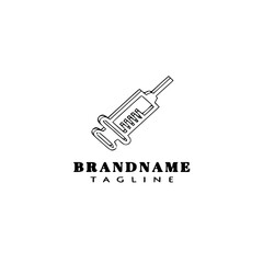 injection logo icon cartoon design vector illustration