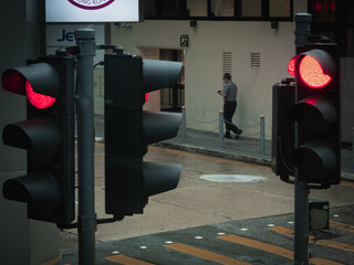 red traffic light