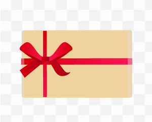プレゼントボックス リボンとギフト 背景透過 ベクターイラスト