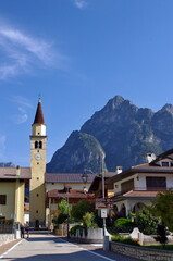 Church in the Italian mountains