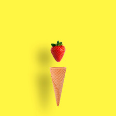 ice cream with strawberry © daria