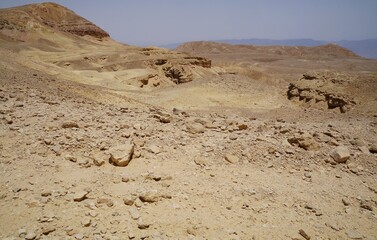 Hiking in Nahal Sharbit, South Israel