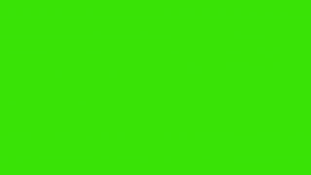 3d soccer balls on green screen background animation. 
