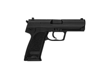 Air gun. Modern pneumatic weapon for air soft, sports and entertainment. A dummy, a copy of a real...