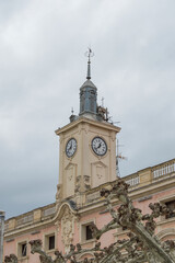 Clock of the town hall building of Alcalá de Henares, province of Madrid. Spain