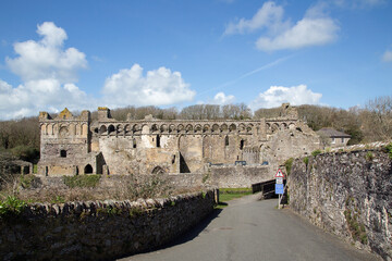 Ruins of the medieval Bishops Palace in St Davids - Wales