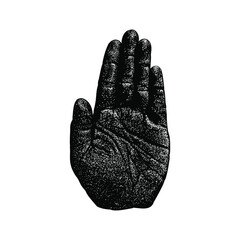 hand illustration isolated on white background
