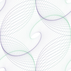 Seamless Colorful Circular Pattern on white background