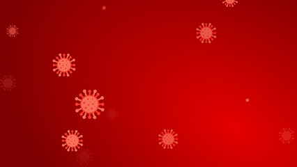 Coronavirus red pattern banner background. Abstract healthcare Illustrations concept COVID-19.