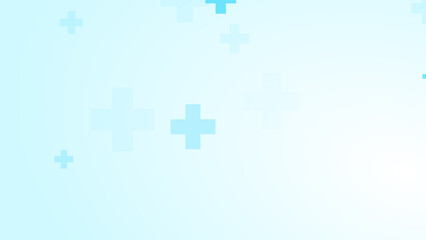 Obraz premium Medical white blue cross pattern background.