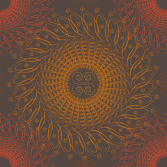 Seamless pattern, lace ornamental pattern