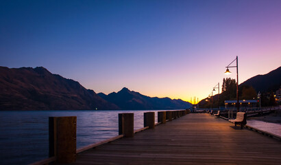 Fototapeta premium sunset at the pier