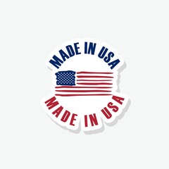 Made in USA sticker icon