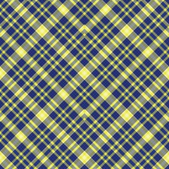 Yellow Chevron Plaid Tartan textured Seamless Pattern Design