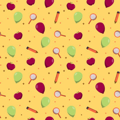 Hand drawn childrens day seamless pattern.