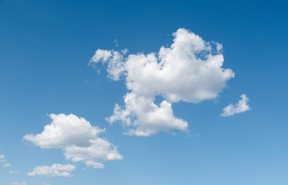 Beautiful blue sky with white clouds