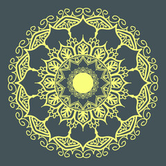 luxury ornamental mandala background design,pattern in form of mandala for Henna, Mehndi, tattoo, decoration. Decorative ornament in ethnic oriental style. Coloring book page