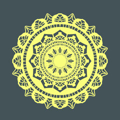 luxury ornamental mandala background design,pattern in form of mandala for Henna, Mehndi, tattoo, decoration. Decorative ornament in ethnic oriental style. Coloring book page