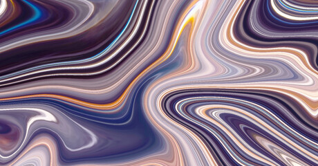 Modern stylist colorful decorative swirly colored abstract background with silky fluid liquid effect. Abstract wave liquid marble texture illustration for book cover, industrial works and any design.