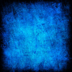 Fototapeta na wymiar Grunge blue background with space for text