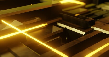 Abstract hi-tech background. 3D illustration. For Web and Print Templates