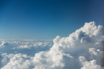 Aerial sky and great clouds