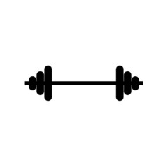 Barbell logo design vector template