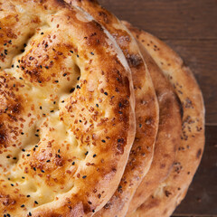 Ramadan pita lying with your diaper on the table