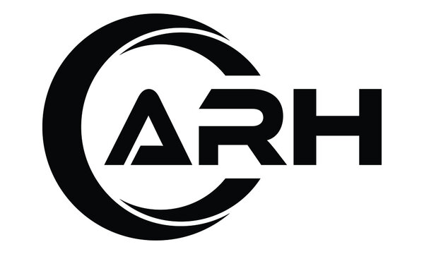 ARH swoosh logo design vector template | monogram logo | abstract logo | wordmark logo | lettermark logo | business logo | brand logo | flat logo.