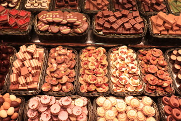 chocolate candy in a market