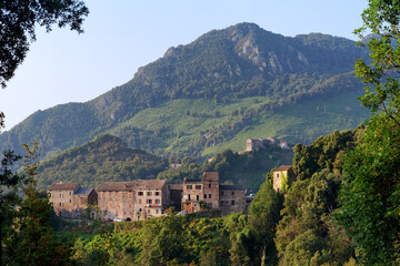 San-Giovanni-di-Moriani village in Corsica mountain