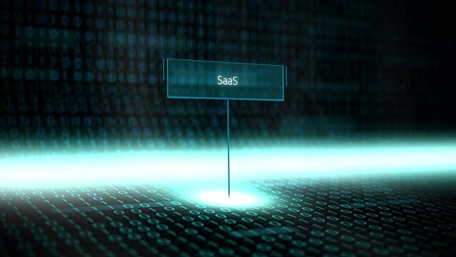 Digital Software information Technology Term - SaaS