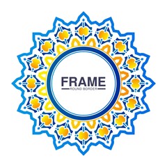 Modern round border frame design