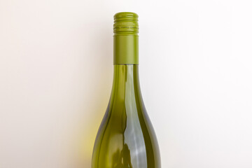 a white wine bottleneck with Screw Cap