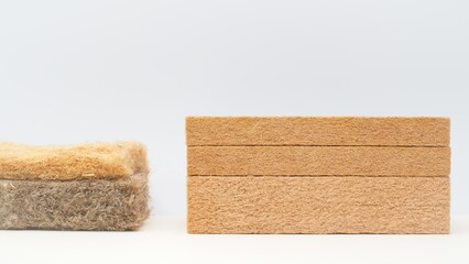 Building thermal insulation concept - Natural wood fiber materials for thermal insulation