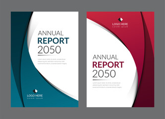 Professional Abstract Corporate colorful Annual Report Cover Design Template 