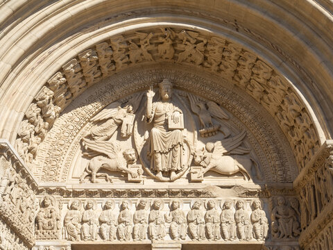 St. Trophime Church doorway archivolts and tympanum, Arles