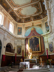 High altar of Église Sainte Marie-Madeleine, Martigues - obrazy, fototapety, plakaty