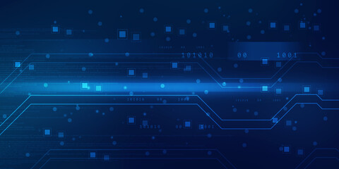 2d illustration abstract digital binary data on computer screen