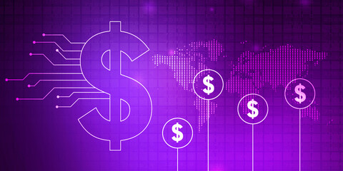 2d rendering usd Dollar symbol 