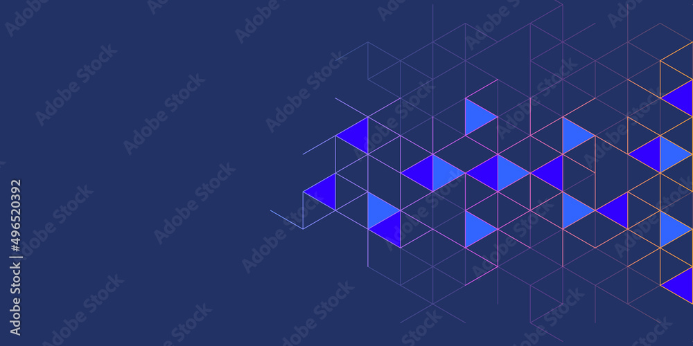 Poster Abstract geometric background with triangle shape pattern