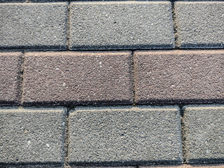 paving on a street in Baia Mare city, Romania