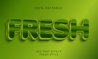 Fresh Editable Text Style Effect