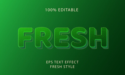 Fresh Editable Text Style Effect	