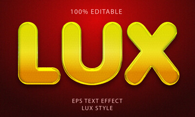 Lux Editable Text Style Effect	