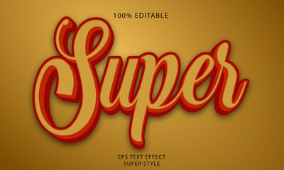 Super Editable Text Style Effect	