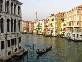 Obraz premium El Canal Grande de Venecia entrada principal de agua y abastecedor de canales más pequeños