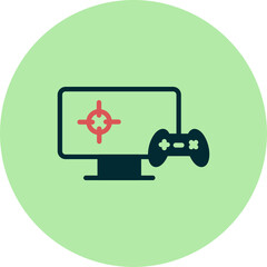 Playing Videogame Icon